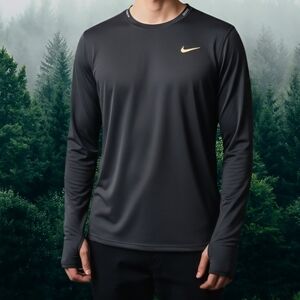 Nike Black Long Sleeve Running Top (LS22)